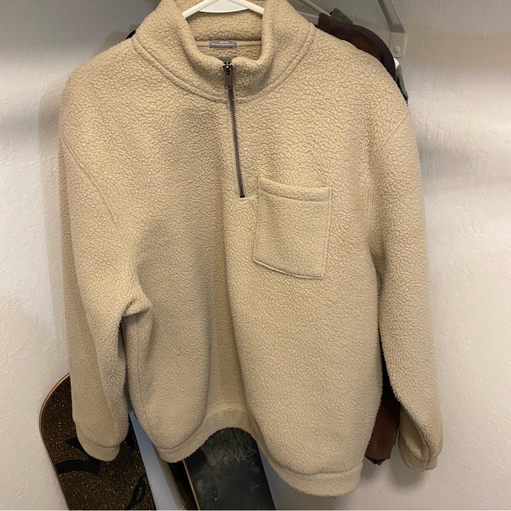 Gap sherpa fleece halfway zip